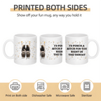 deep blue mug personalized design ceramic