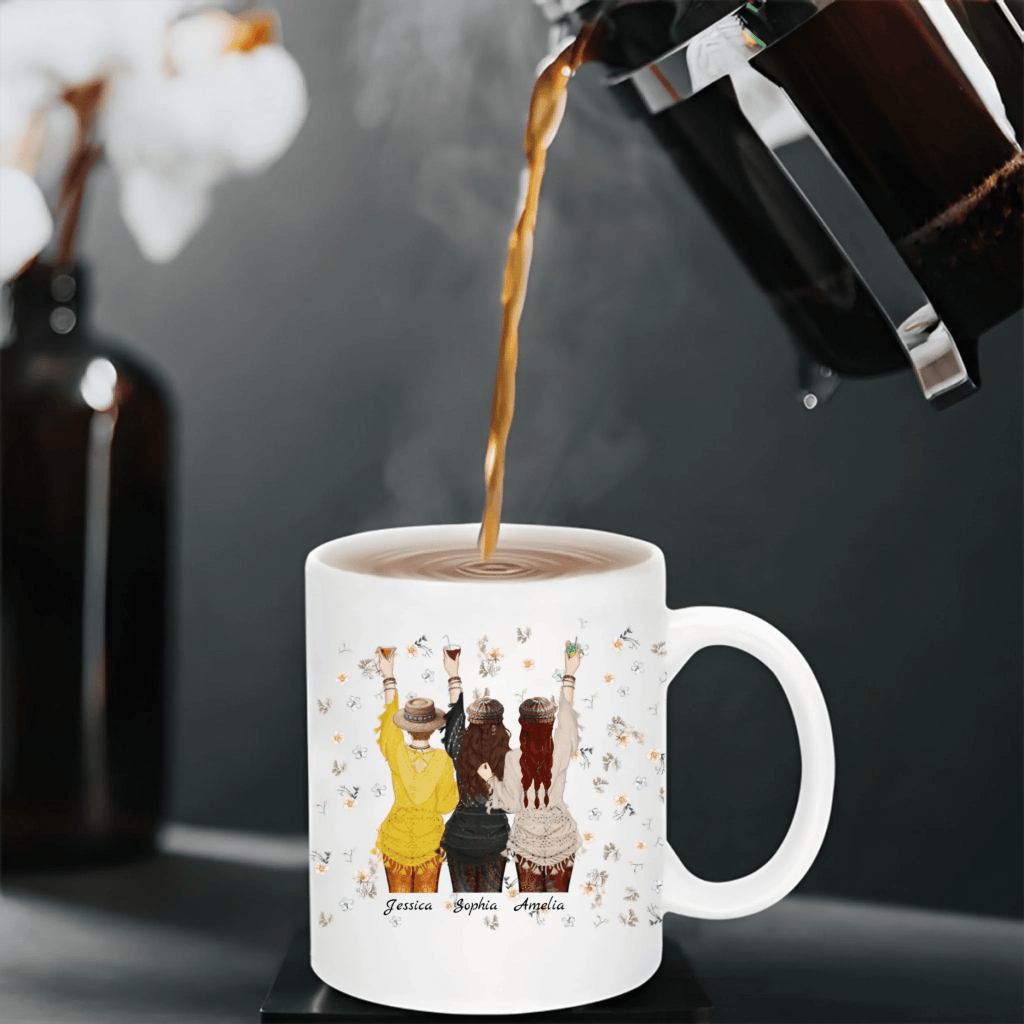 white mug personalized design ceramic