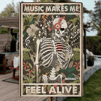 Retro Funny Skeleton Skull Poster And Print Canvas Painting Lose Your Mind Find Your Soul Slogan Wall Art Room Home Bar Decor 747669 - 747677 - DiyGiftly