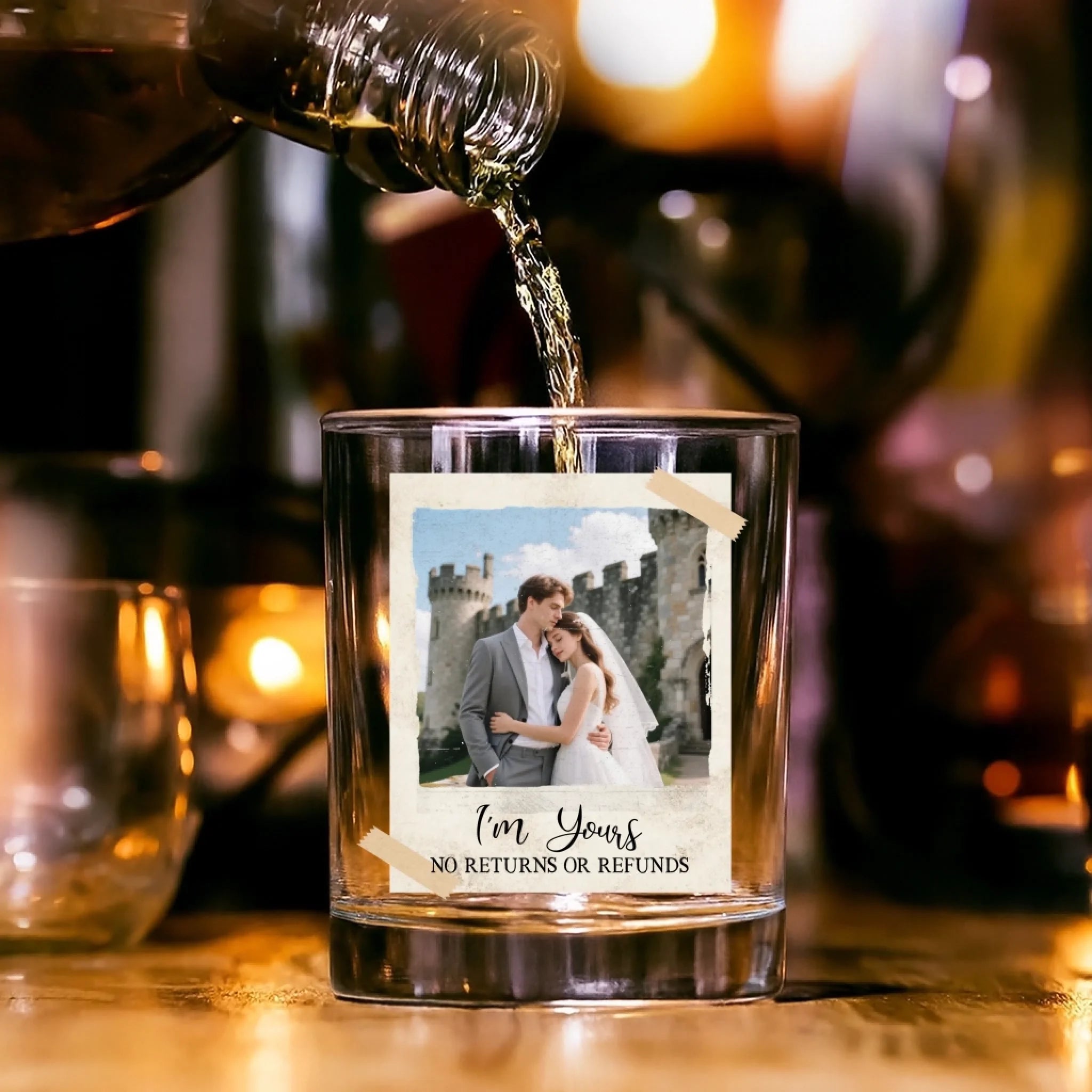 Retro Polaroid Photo Whiskey Glass – Personalized Custom Gift for Him,Husband 1081729 - DiyGiftly