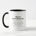 RILEY “Chaos Coordinator” Definition Office Coworker Mug – Funny Personalized Coffee or Tea Cup, Custom Name Gift for Boss, Team Member, or Colleague, Unique Birthday, Christmas, or Office Humor Gift 78561280 - DiyGiftly