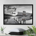 River Pier A Little Whole Lot of Love Multi - Names Premium Canvas Poster 745561 - 745578 - DiyGiftly