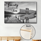 River Pier A Little Whole Lot of Love Multi - Names Premium Canvas Poster 745561 - 745578 - DiyGiftly