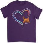 Road To Heart Walking Dog - Personalized Custom Unisex T-shirt 662922 - DiyGiftly