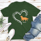 Road To Heart Walking Dog - Personalized Custom Unisex T-shirt 662922 - DiyGiftly