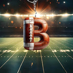 Rugby Letter - Personalized Rugby Key chain 737750 - DiyGiftly