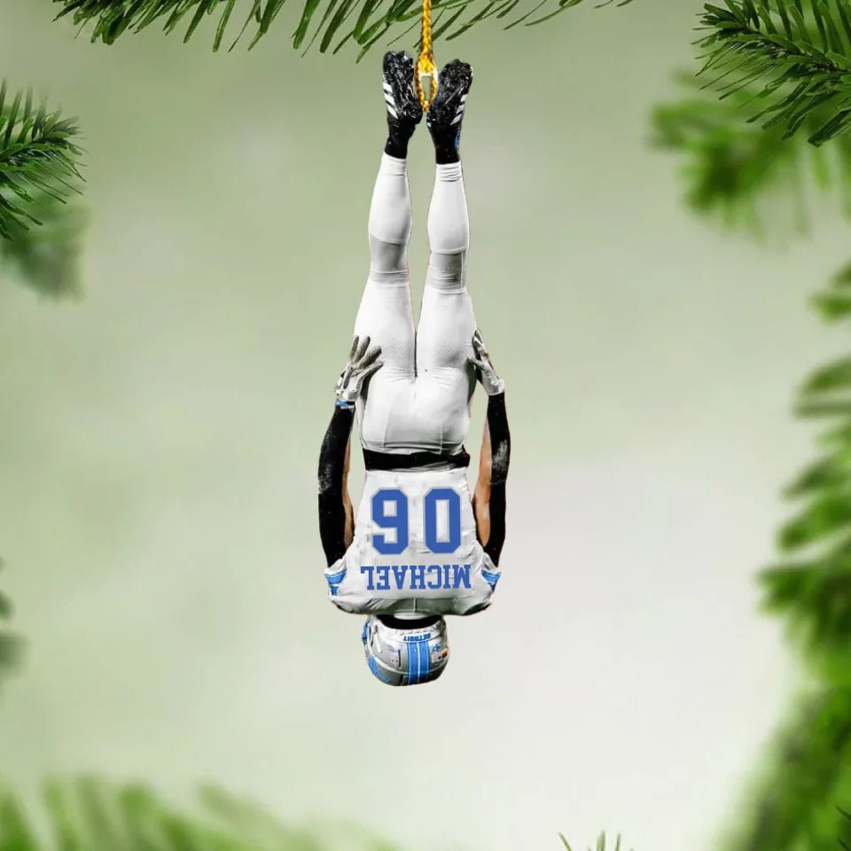 Rugby Player - Special Acrylic Ornament 723859 - DiyGiftly