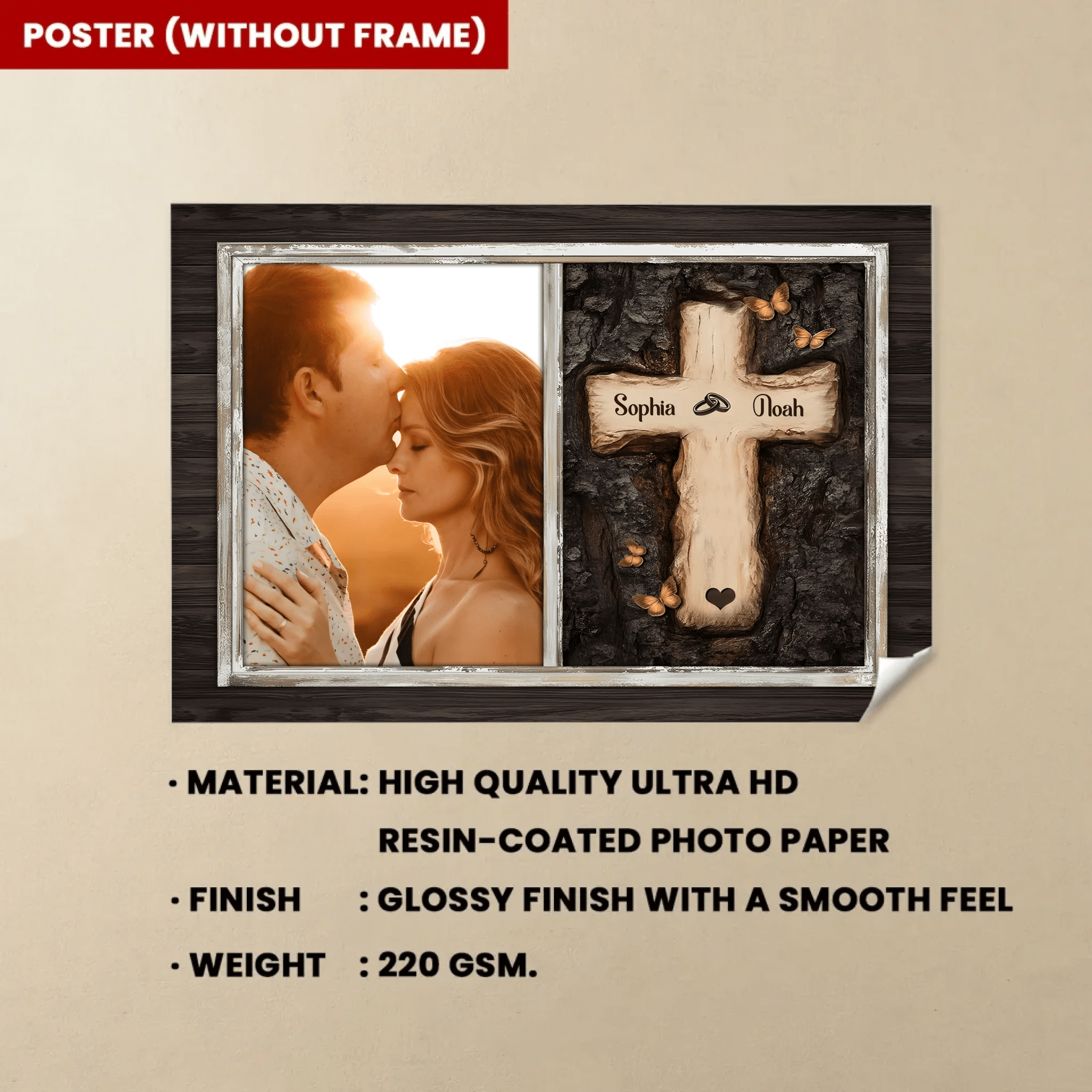 Rustic Cross God Gave Me You Wedding Gifts For Couple Personalized Anniversary Canvas Print 760994 - DiyGiftly
