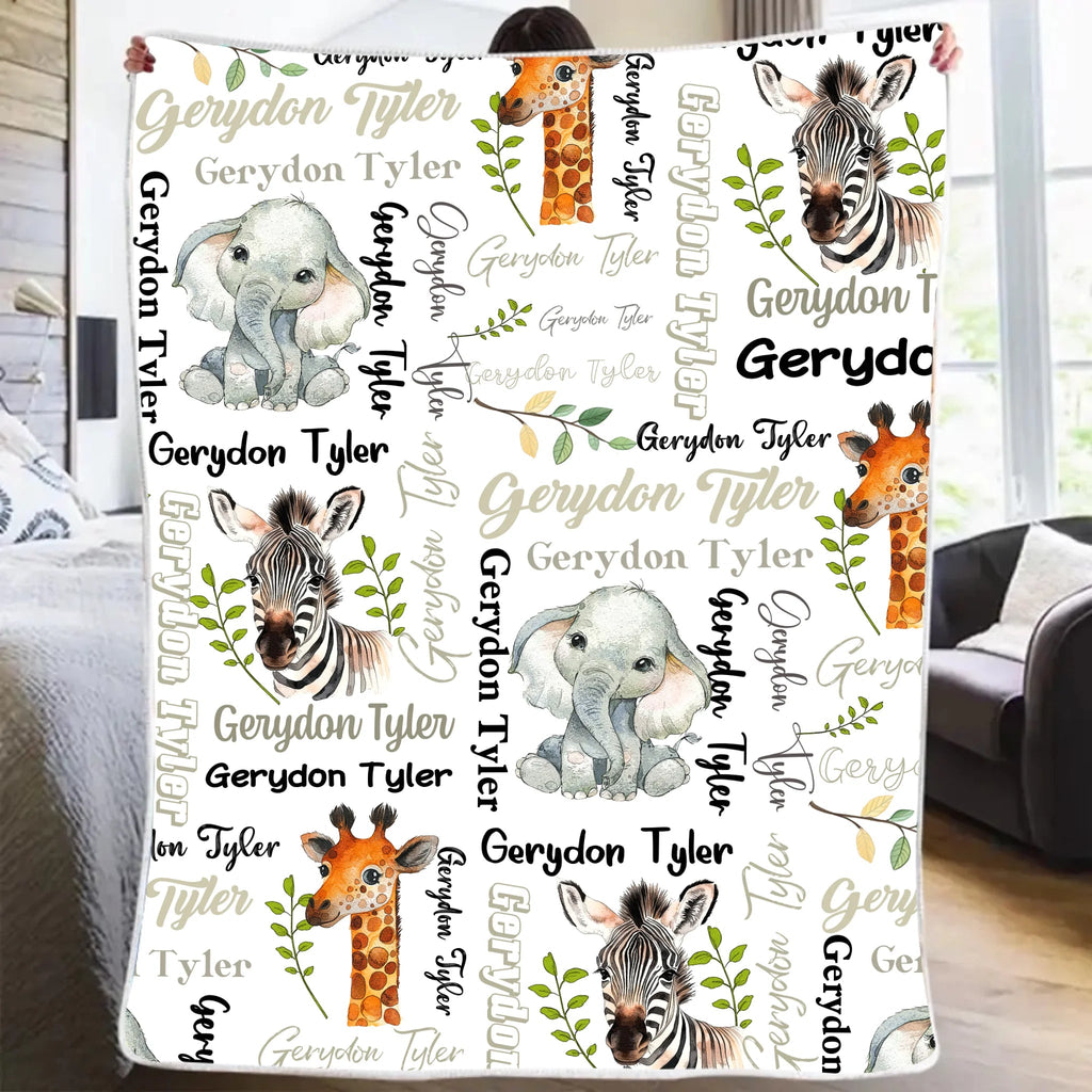 baby blanket custom name gift for daughter baby shower main image