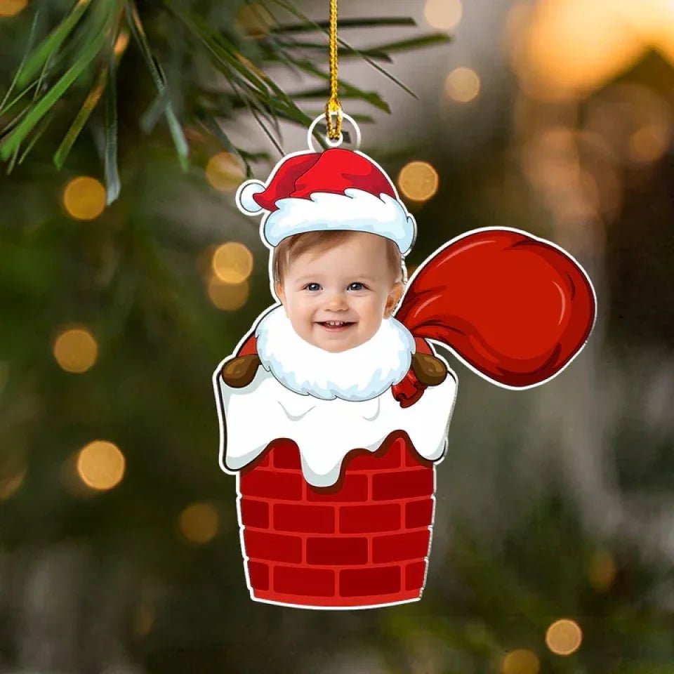 Santa Baby Custom Photo - Personalized Custom Acrylic Ornament 692185 - DiyGiftly