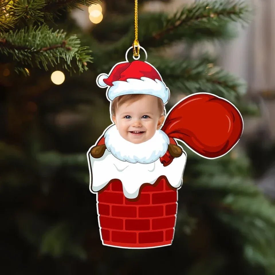 Santa Baby Custom Photo - Personalized Custom Acrylic Ornament 692185 - DiyGiftly