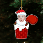 Santa Baby Custom Photo - Personalized Custom Acrylic Ornament 692185 - DiyGiftly