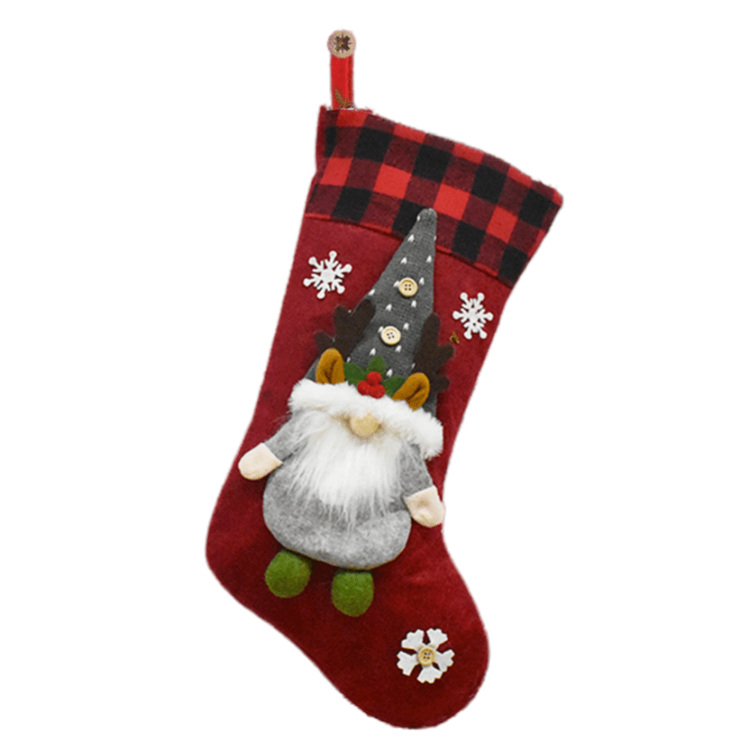 Santa Gnome Christmas Ornament – Christmas Stockings Festive Holiday Hanging Decoration - DiyGiftly