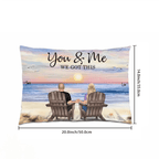 Seaside Memories - Personalized Decorative Pillow - Unique Gift for Couple, Husband, Wife, Dad, Mom 715534 - B - DiyGiftly
