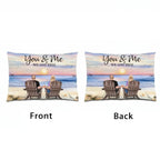 Seaside Memories - Personalized Decorative Pillow - Unique Gift for Couple, Husband, Wife, Dad, Mom 715534 - B - DiyGiftly