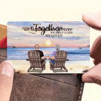 Seaside Memories - Personalized Wallet Card - Unique Gift for Couple, Husband, Wife, Dad, Mom 736323 - DiyGiftly