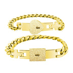 Secret Key Couple Bracelets Exclusive Love Lock Bracelets Lock & Unlock Your Love Set - DiyGiftly