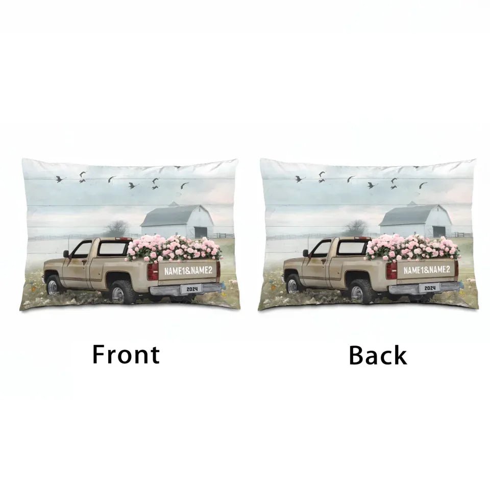 Sentimental Couple Gifts Farmhouse Wedding Gifts Personalized Pillow 715690 - B - DiyGiftly