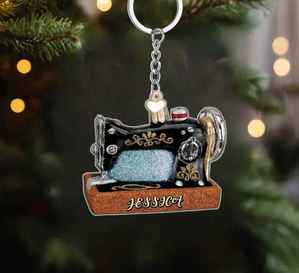Sewing Machine Collection - Personalized Sewing Keychain 748452 - 748610 - DiyGiftly