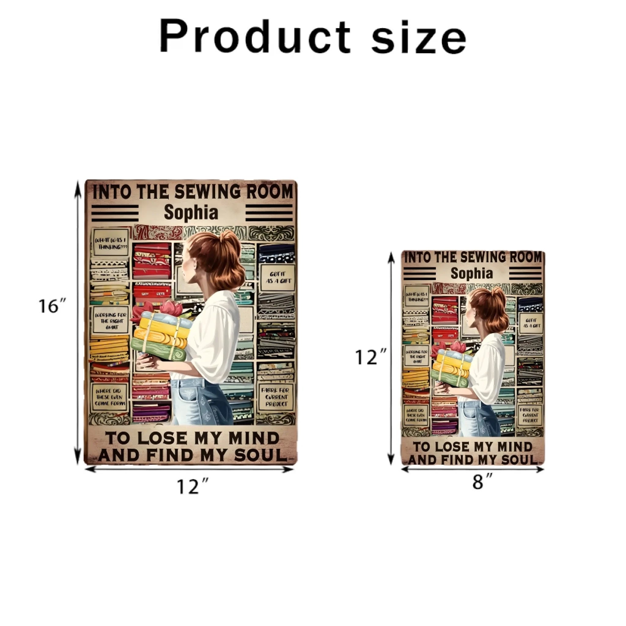 Sewing Room - Custom Metal Sign - Iron & Aluminum Sign - Perfect Gift for Sewing Lovers 748488 - 748541 - DiyGiftly