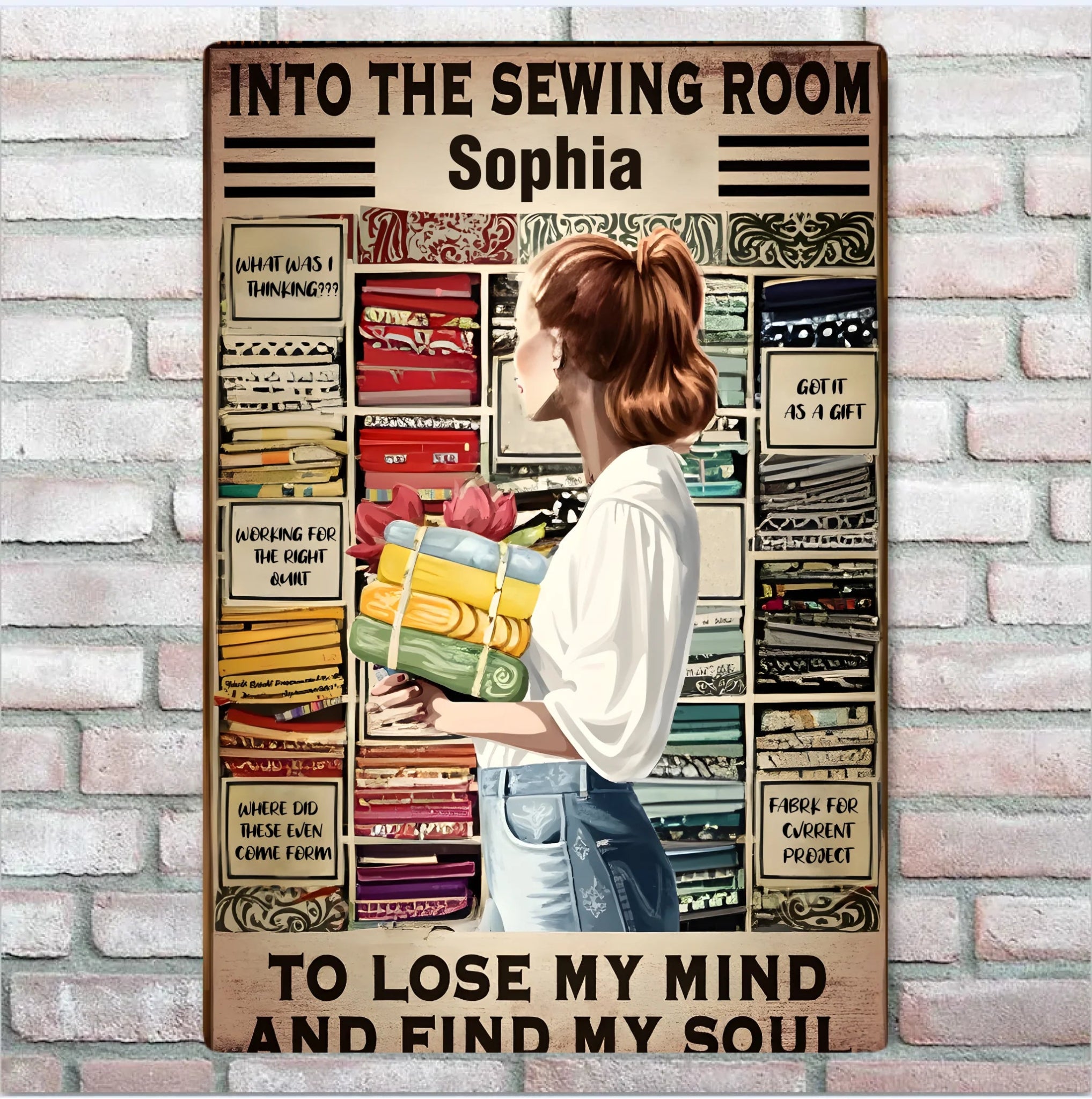 Sewing Room - Custom Metal Sign - Iron & Aluminum Sign - Perfect Gift for Sewing Lovers 748488 - 748541 - DiyGiftly