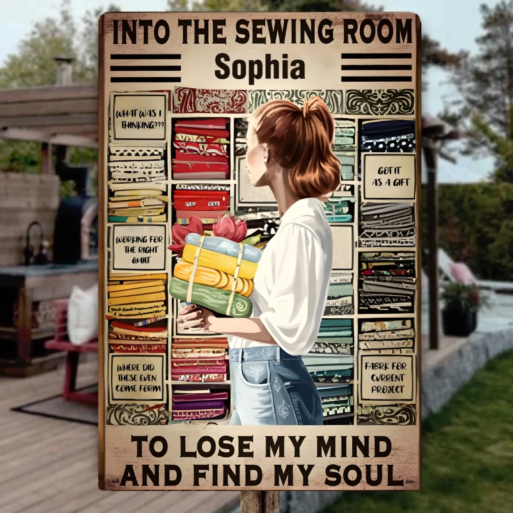 Sewing Room - Custom Metal Sign - Iron & Aluminum Sign - Perfect Gift for Sewing Lovers 748488 - 748541 - DiyGiftly