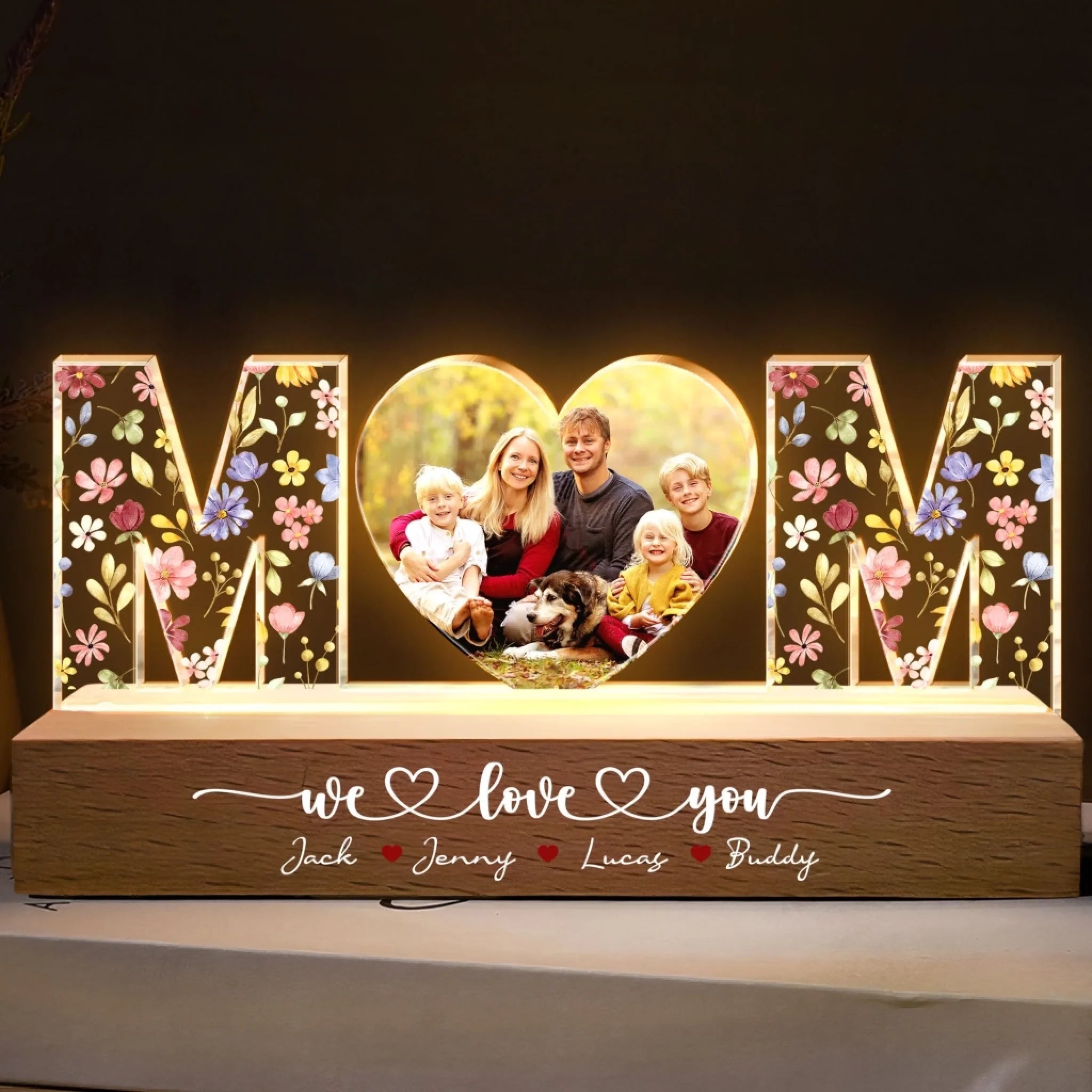 show mom she s loved custom gift for dad personalized gift
