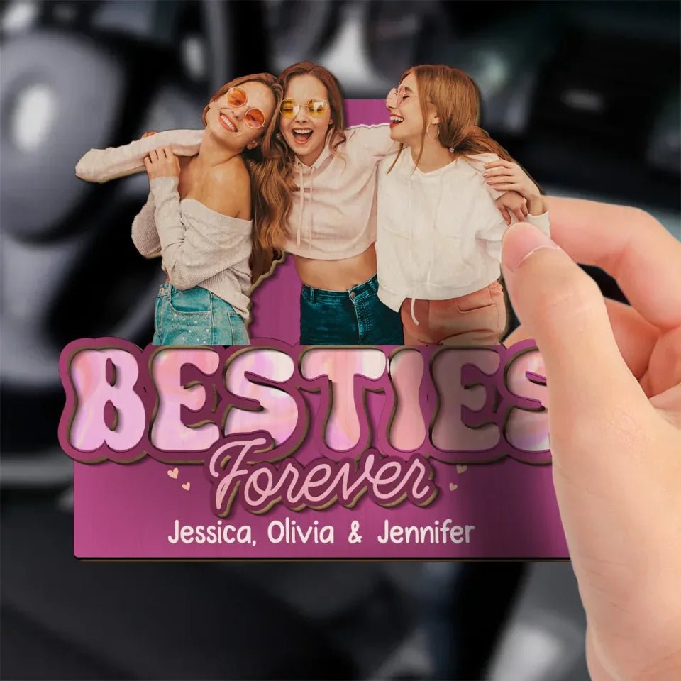 personalized car visor clip gift for sister