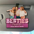 personalized car visor clip custom photo acrylic