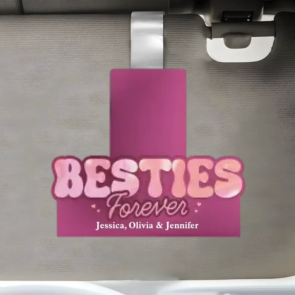 personalized car visor clip custom photo