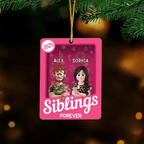 Siblings Toy Box - Christmas Custom Gift - Personalized Acrylic Ornament 1047964 - DiyGiftly