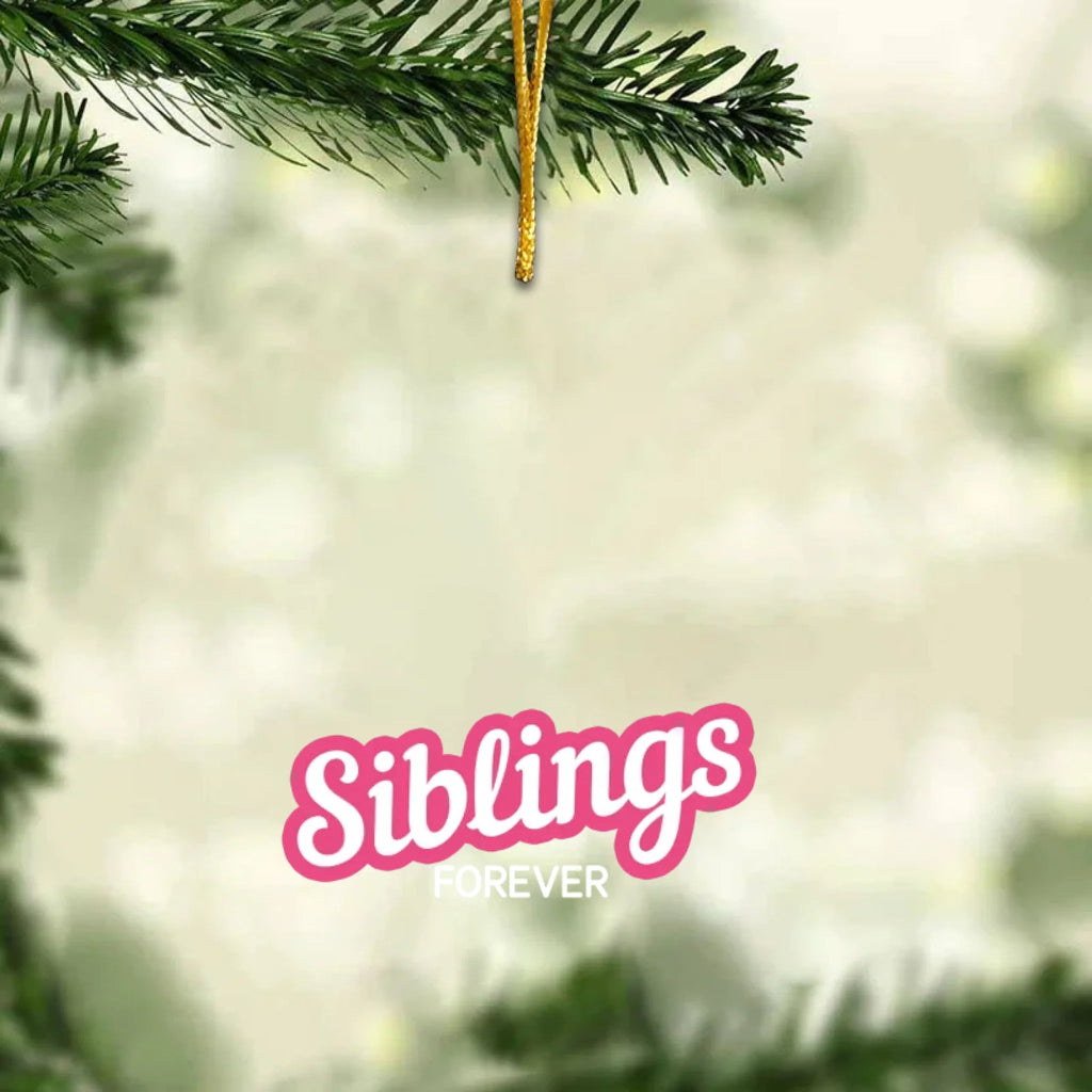 Siblings Toy Box - Christmas Custom Gift - Personalized Acrylic Ornament 1047964 - DiyGiftly