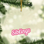 Siblings Toy Box - Christmas Custom Gift - Personalized Acrylic Ornament 1047964 - DiyGiftly