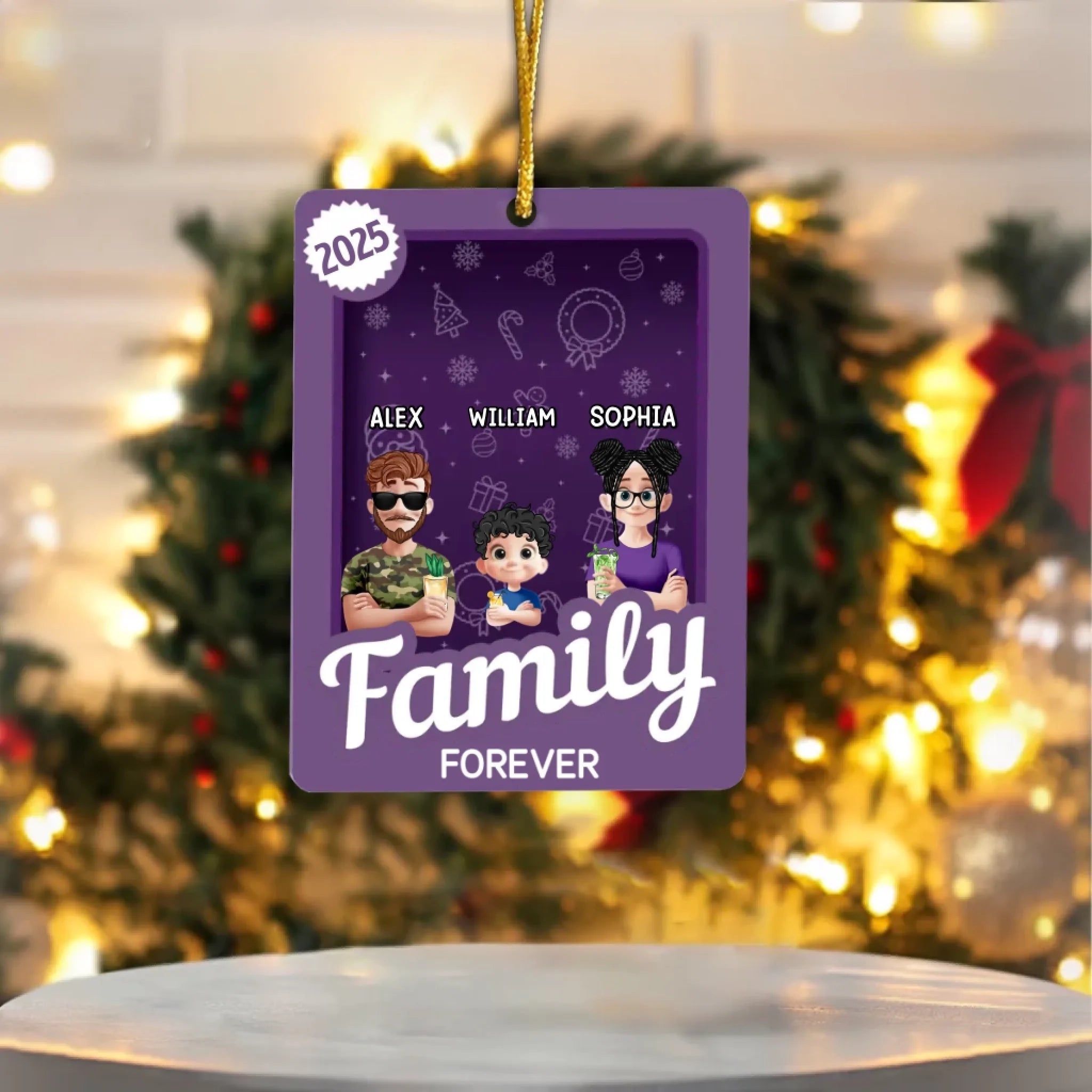 Siblings Toy Box - Christmas Custom Gift - Personalized Acrylic Ornament 1047964 - DiyGiftly