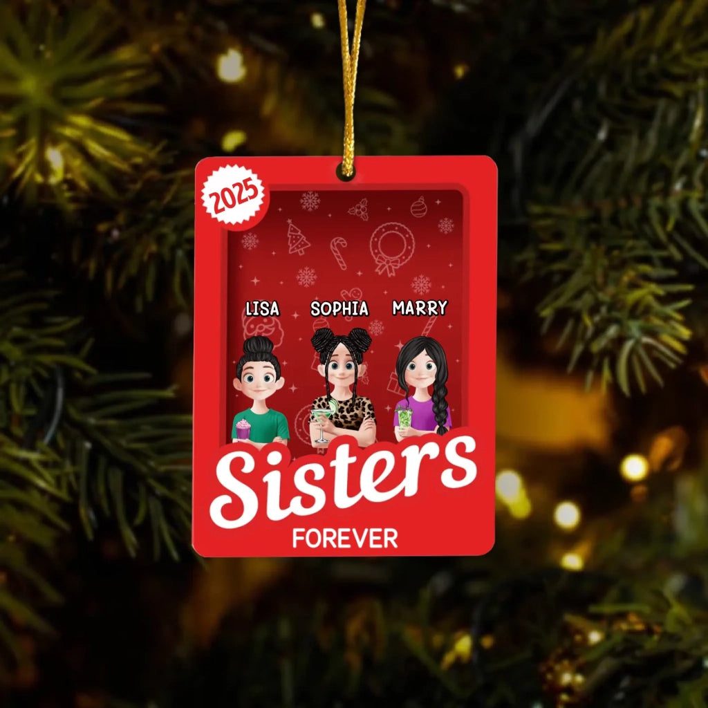 Siblings Toy Box - Christmas Custom Gift - Personalized Acrylic Ornament 1047964 - DiyGiftly