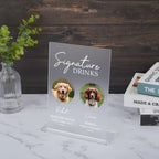Signature Cocktail Sign, Dog Signature Drink Sign, Custom Pet Signature Drink Sign, Wedding Bar Menu Sign, Cocktail Signature Drink Signs 431552 - DiyGiftly