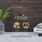 Signature Cocktail Sign, Dog Signature Drink Sign, Custom Pet Signature Drink Sign, Wedding Bar Menu Sign, Cocktail Signature Drink Signs 431552 - DiyGiftly