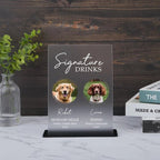 Signature Cocktail Sign, Dog Signature Drink Sign, Custom Pet Signature Drink Sign, Wedding Bar Menu Sign, Cocktail Signature Drink Signs 431552 - DiyGiftly