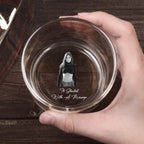 engraved detail whiskey glass gift for boyfriend