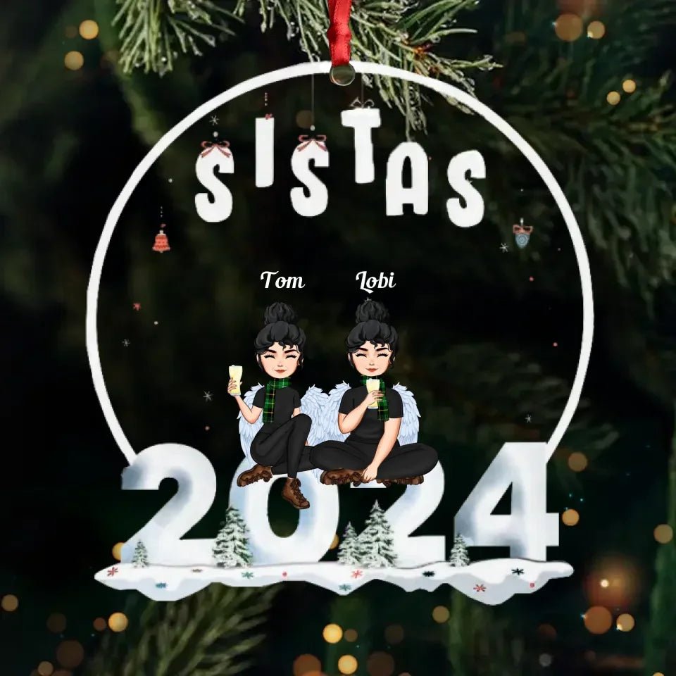 Sistas 2024 - Personalized Acrylic Ornament 691959 - DiyGiftly