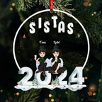 Sistas 2024 - Personalized Acrylic Ornament 691959 - DiyGiftly