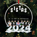 Sistas 2024 - Personalized Acrylic Ornament 691959 - DiyGiftly