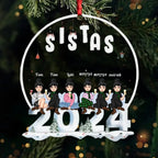 Sistas 2024 - Personalized Acrylic Ornament 691959 - DiyGiftly