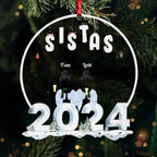 Sistas 2024 - Personalized Acrylic Ornament 691959 - DiyGiftly