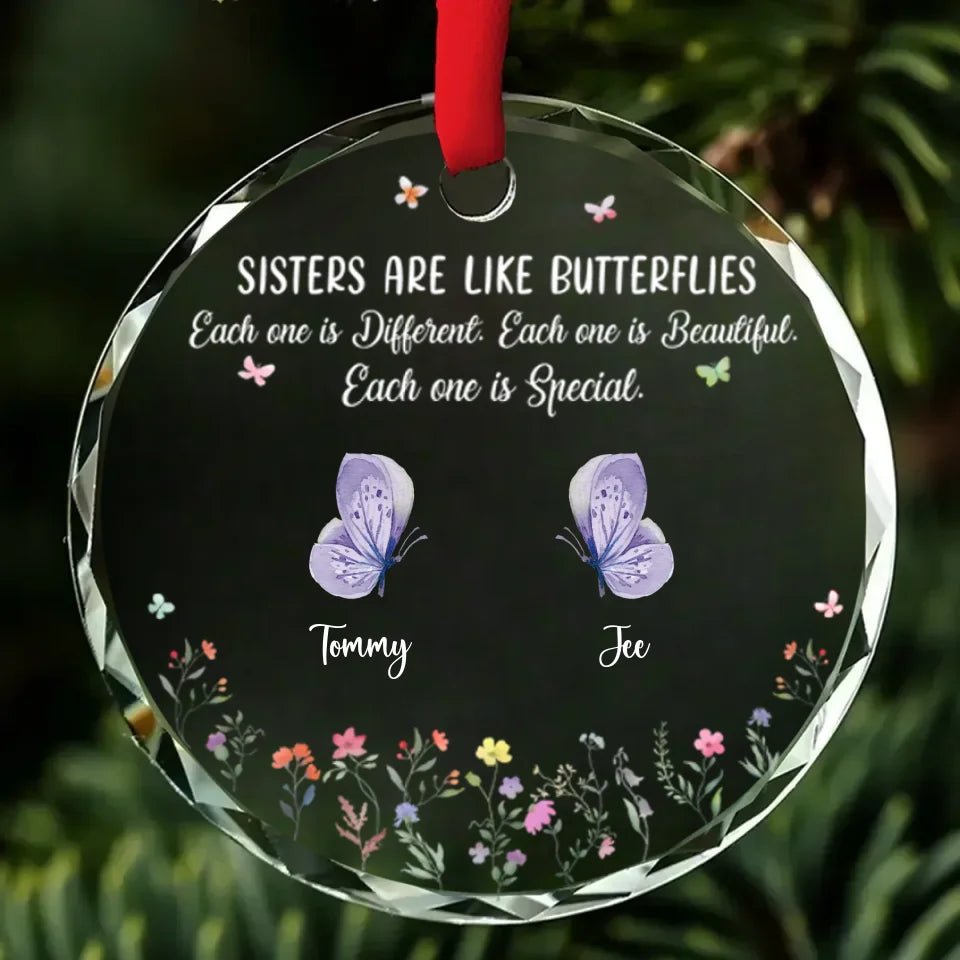 Sister Are The Gardeners Of Our Souls - Personalized Custom Glass Ornament 720683 - DiyGiftly