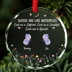 Sister Are The Gardeners Of Our Souls - Personalized Custom Glass Ornament 720683 - DiyGiftly
