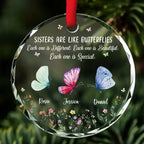 Sister Are The Gardeners Of Our Souls - Personalized Custom Glass Ornament 720683 - DiyGiftly