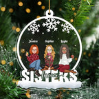 Sister - Sisters Forever - Personalized Custom Shaped Ornament 687162 - DiyGiftly