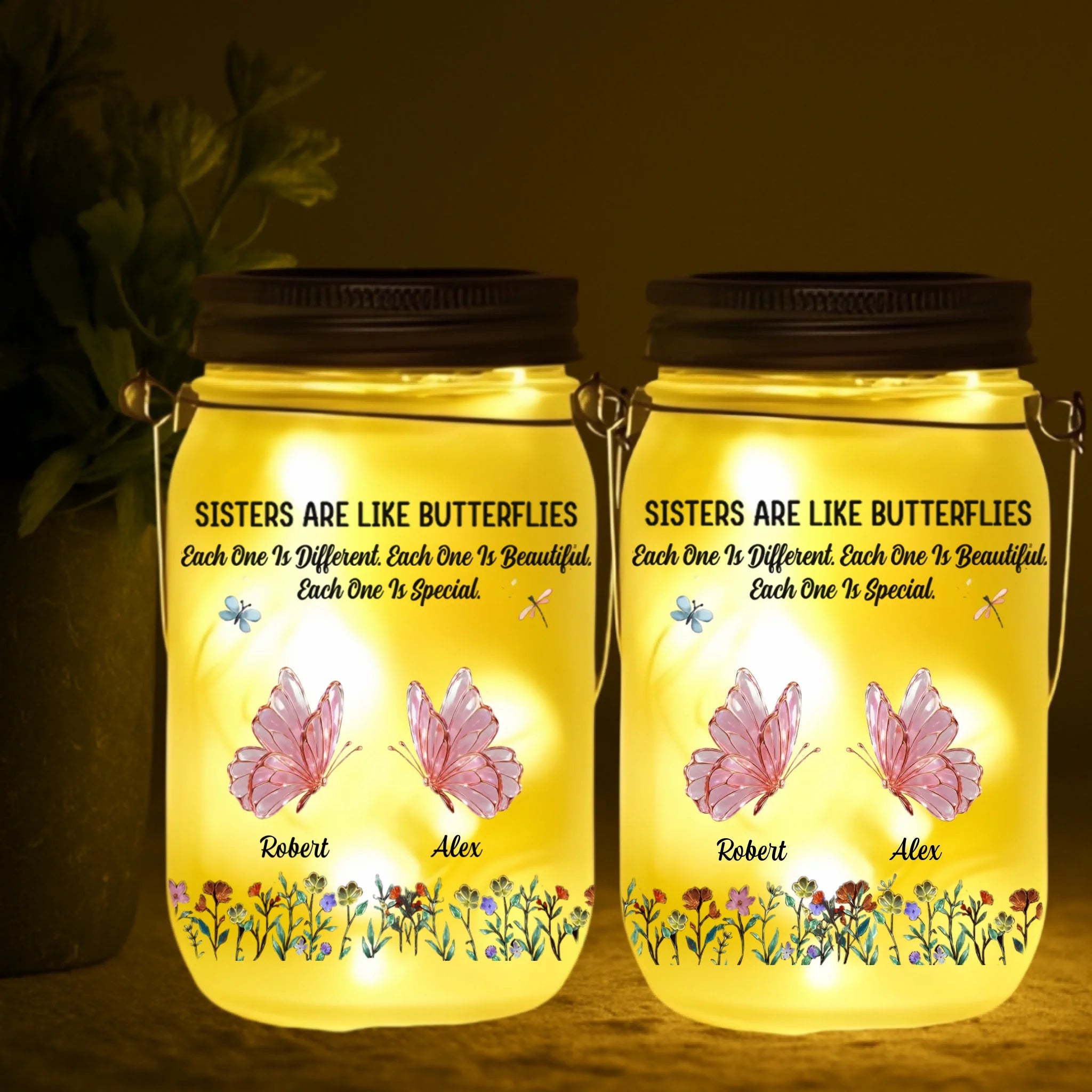 mason jar light gift for sister