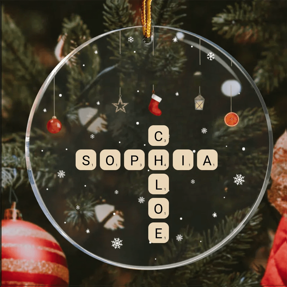 acrylic ornament gift for sister custom name